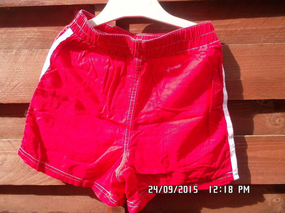 SHORT ROUGE*JUSTE 1E*KIKI60230 Vêtements enfants