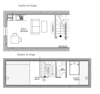  Appartement � louer 2 pi�ces 54 m�