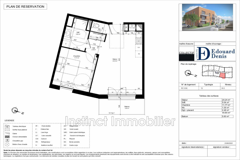 Appartement 2 pièces 45 m² · à Guilvinec · 45 m² · 154 500 €