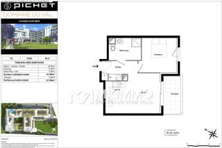  Appartement à louer 2 pièces 41 m²