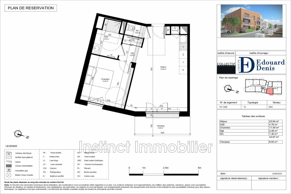 Appartement 2 pièces 44 m² · à Guilvinec · 44 m² · 220 500 €