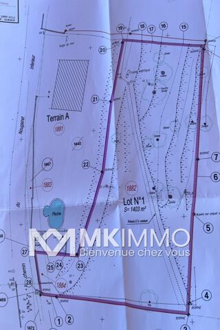  Terrain � vendre 1403 m�