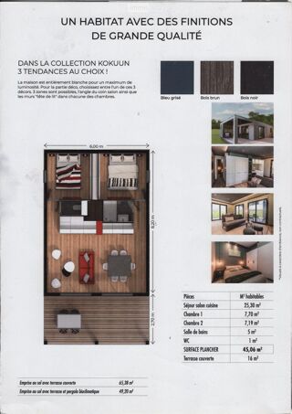  Maison � vendre 3 pi�ces 43 m�