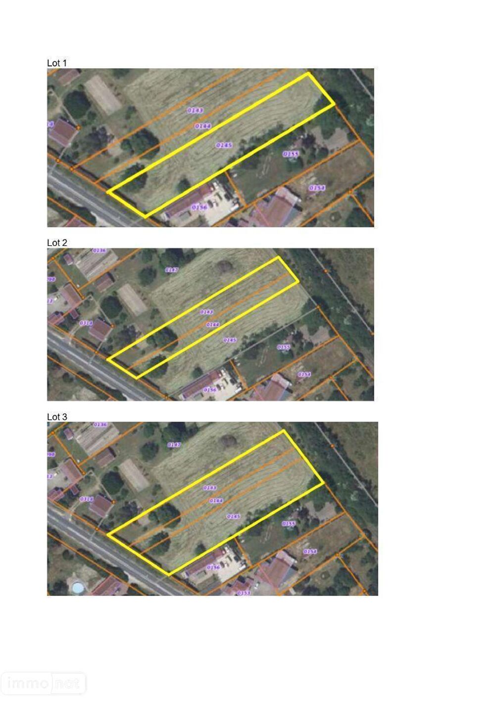 vente Terrain - 2351 m² Fléré-la-Rivière (36700)