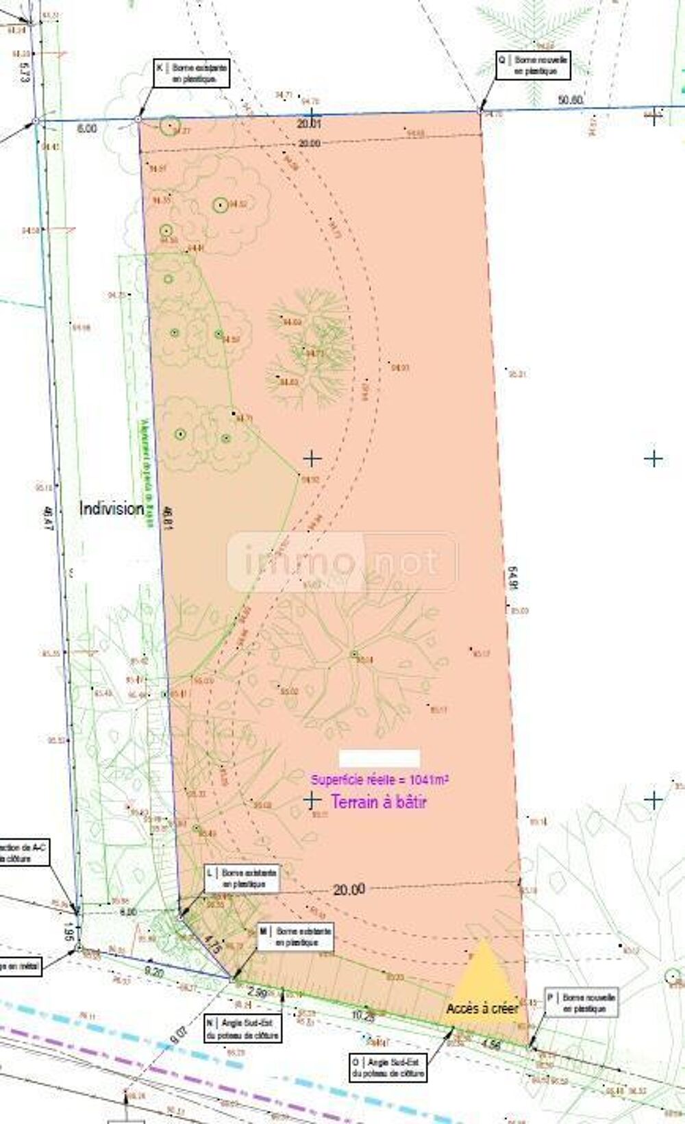 vente Terrain - 1041 m² Notre-Dame-d'Oé (37390)