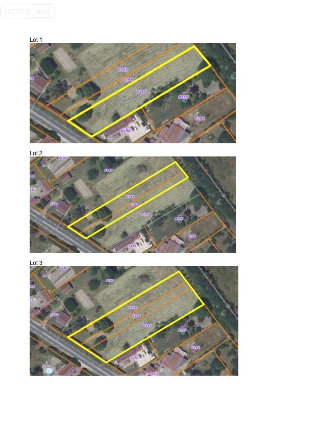 vente Terrain - 2351 m² Fléré-la-Rivière (36700)