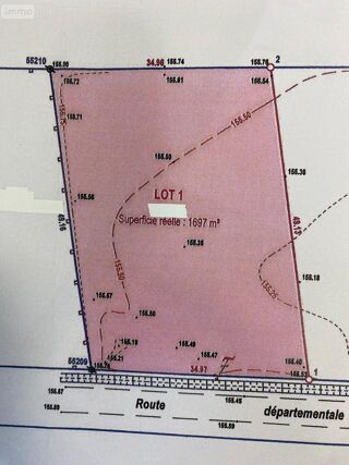  Terrain � vendre 1697 m�