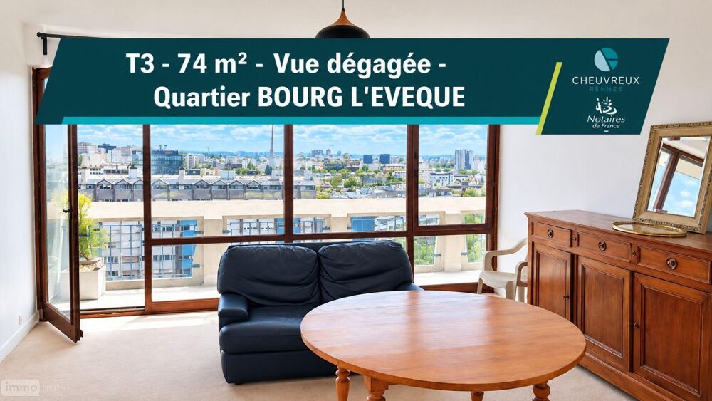vente Appartement - 3 pièce(s) - 77 m² Rennes (35000)
