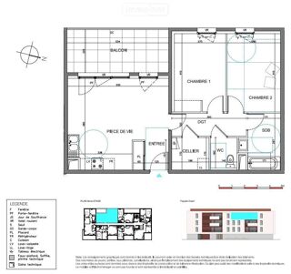  Appartement � vendre 3 pi�ces 63 m�