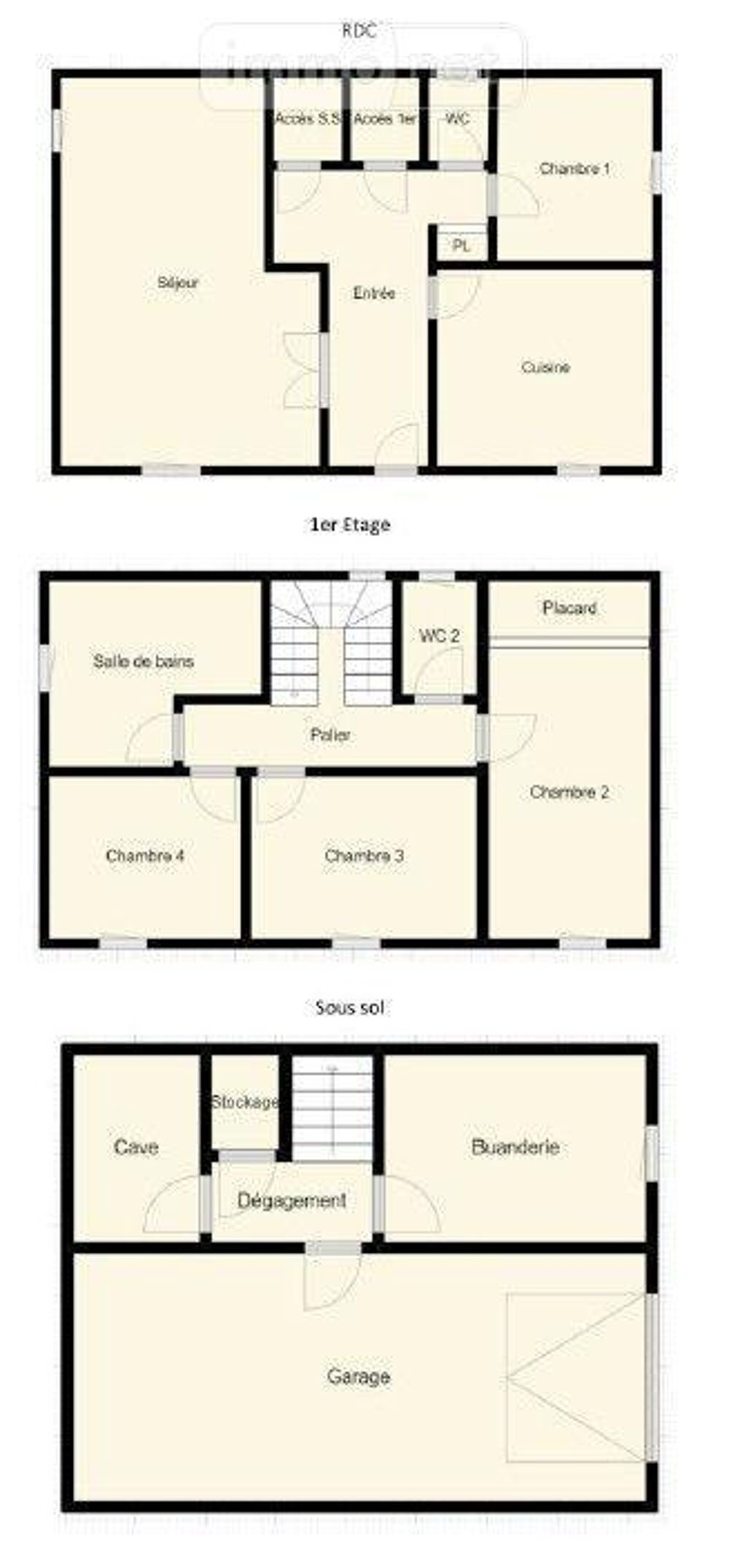 vente Maison - 5 pièce(s) - 101 m² Ménéac (56490)