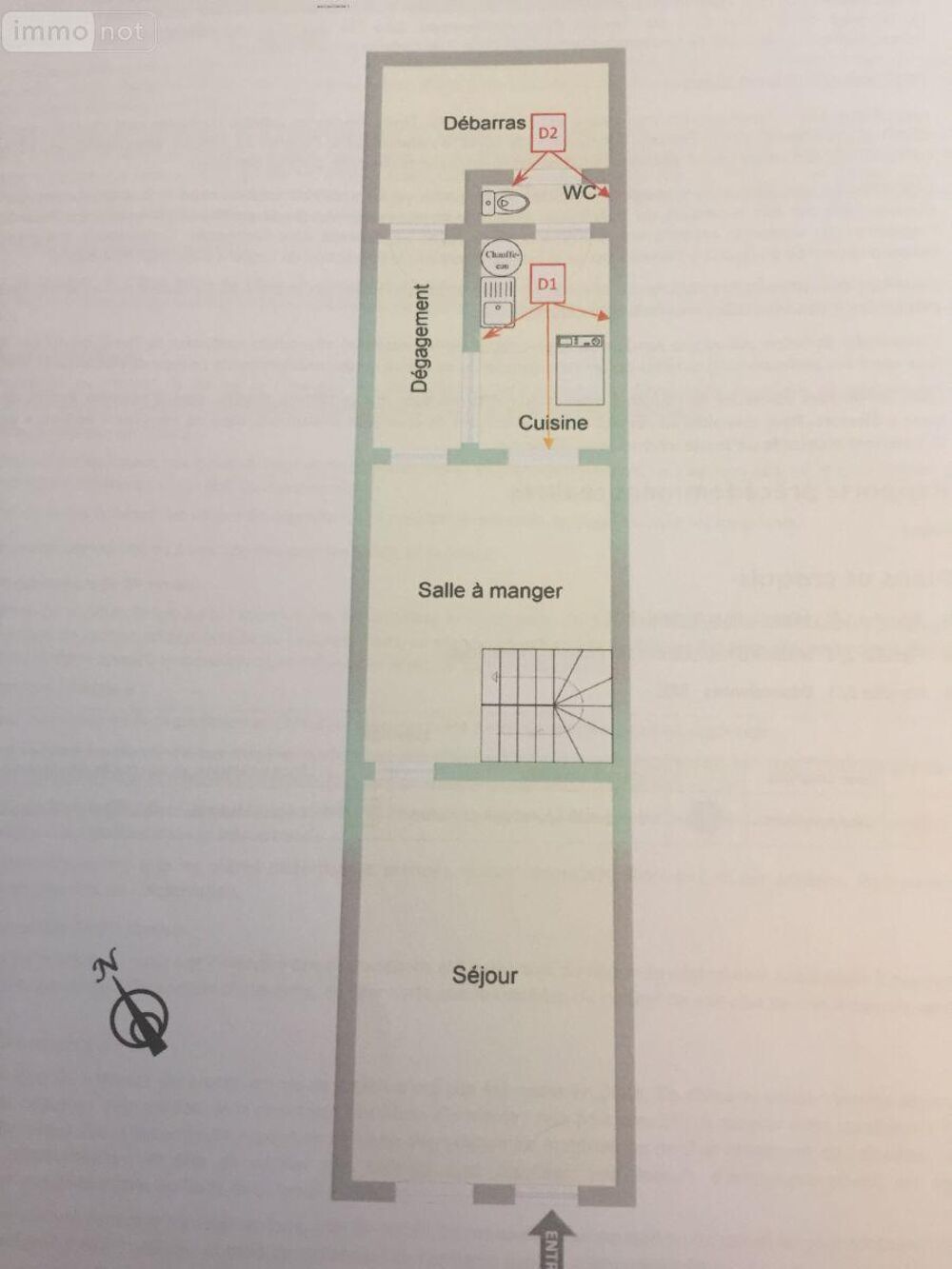 Une maison à restaurer composée d''un séjour, un salon, ....