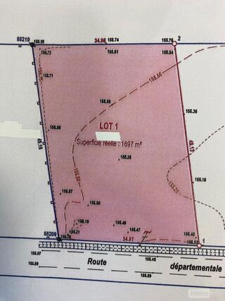  Terrain � vendre 1697 m�