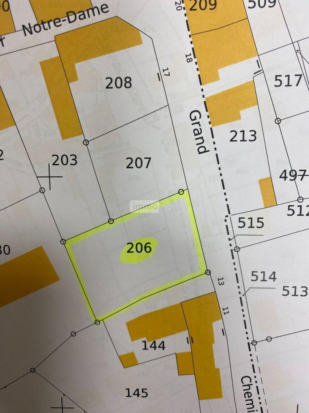 Vente Terrain 446 m² - Vue 2