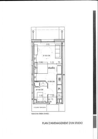  Appartement  vendre 1 pice 