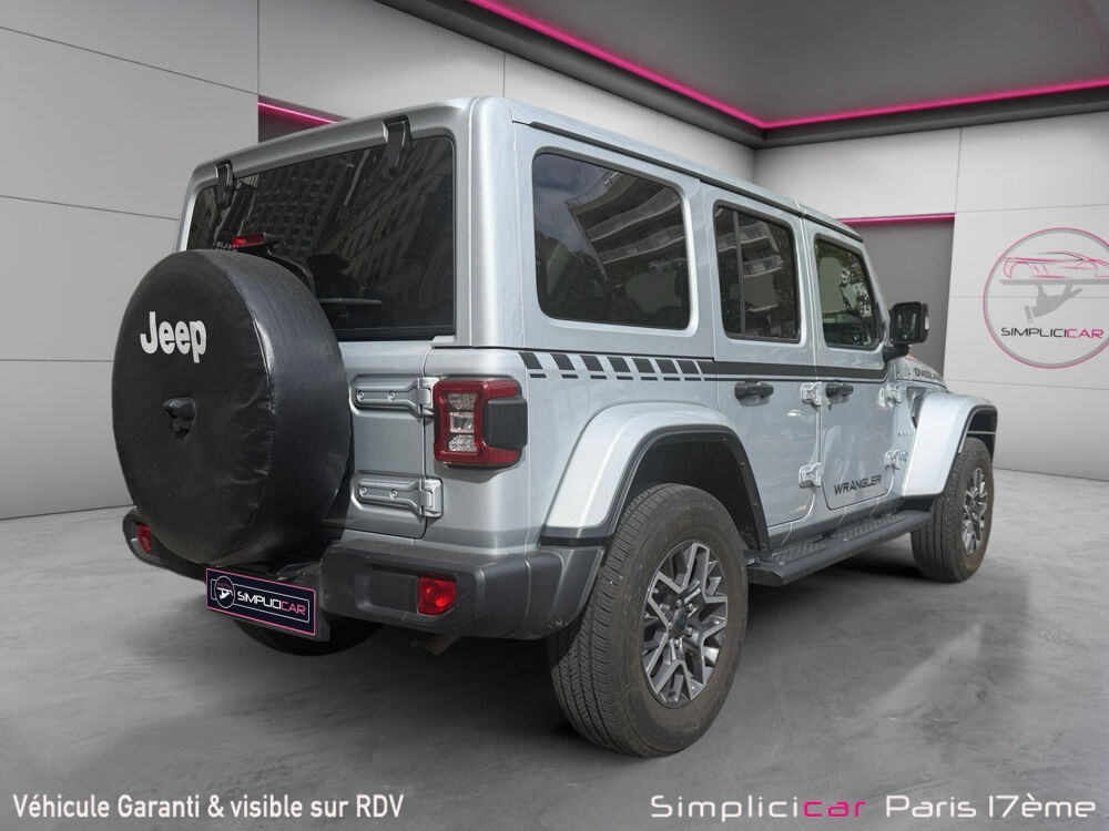 Wrangler Unlimited 4xe 2.0 l T 380 ch PHEV 4x4 BVA8 Sahara 2024 occasion 75017 Paris