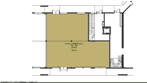 Local commercial 186 m² 2170 34500 Beziers