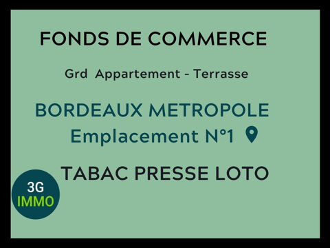 Tabac Presse 3 pièces 1139000 33000 Bordeaux