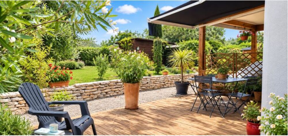 Pavillon vue sur montagnes, cuisine, séjour, 3 chambres, carports.