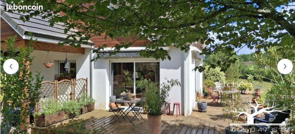 Vente Maison Pavillon vue sur montagnes, cuisine, séjour, 3 chambres, carports. Lasseube
