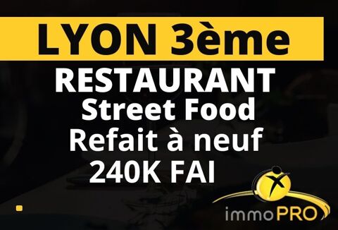 Restauration situ&eacute; sur un axe passant du 3 &egrave;me arrond... 240000 69003 Lyon