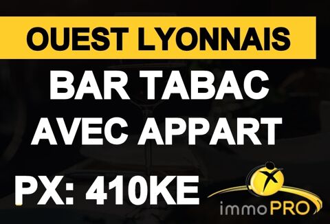 BAR TABAC OUEST LYONNAISSuperbe fonds de commerce ten... 410000 69670 Vaugneray