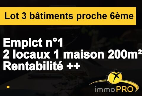 Ensemble immobilier en cœur d'&icirc;lot d&eacute;veloppant une su... 1674000 69100 Lyon