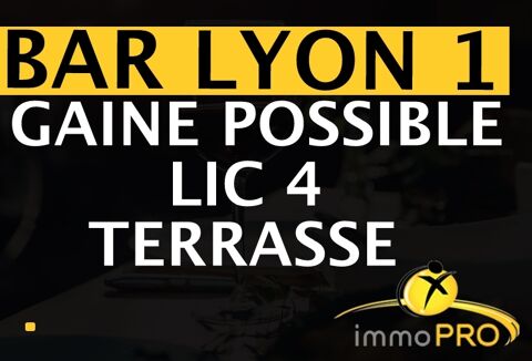 BAR DANS LES PENTES !Bar pur avec possibilit&eacute; de rest... 148500 69001 Lyon