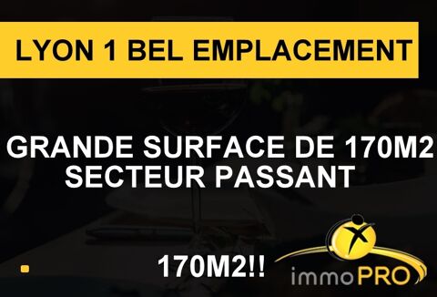 Trés bel emplacement pour ce restaurent de 170 m2 coe... 98000 69001 Lyon