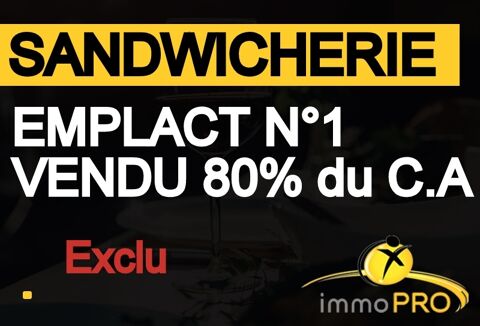 SANDWICHERIE EMPLACEMENT N°1, 530 000 euros de C.A. v... 433000 69001 Lyon