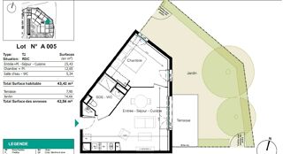  Appartement � vendre 2 pi�ces 43 m�