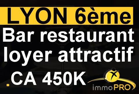 Jolie affaire de bar restaurant. Lyon 6&egrave;me, secteur d... 319000 69006 Lyon