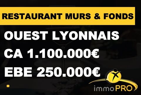 Ouest Lyonnais – Restaurant Murs  et Fonds cl&eacute; en mai... 1400000 69630 Chaponost