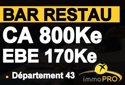 Emplacement numéro 1 pour ce bar restaurant situé en ... 540000 42000 Saint etienne