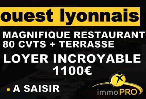 Charmant restaurant situ&eacute; dans l'ouest lyonnais  au b... 702000 69630 Chaponost