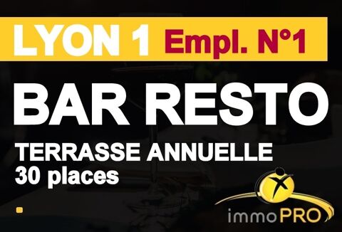 BAR RESTAURANT EMPLACEMENT N&deg;1 !!!Situ&eacute; au coeur d'un... 850000 69001 Lyon