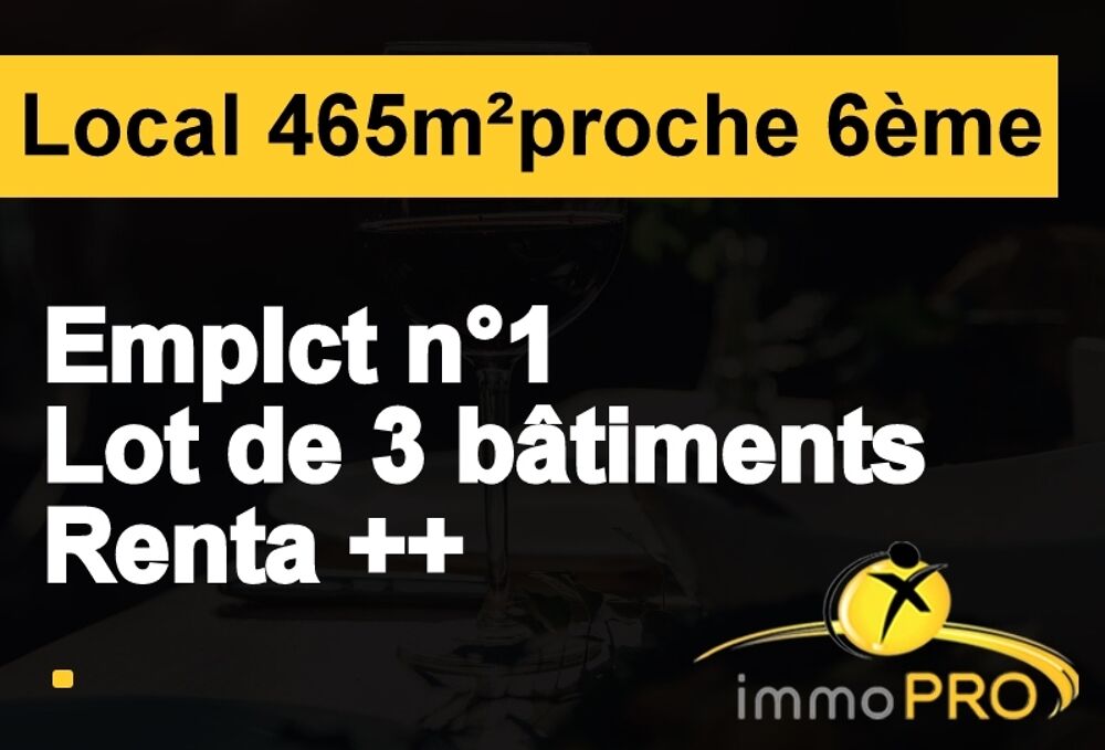   Vente / Local Commercial - 465 m² 