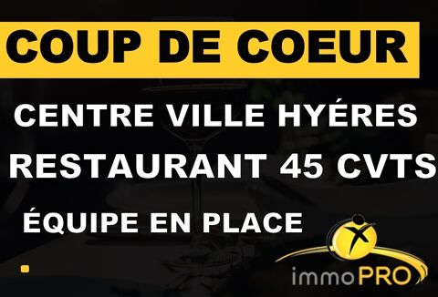 Joli restaurant tr&egrave;s bien situ&eacute; sur une place ombrag&eacute;... 324000 83400 Hyeres