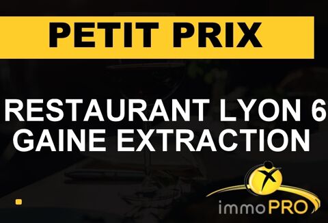 Très belle opportunité pour ce restaurant sur Lyon 6 ... 80000 69006 Lyon
